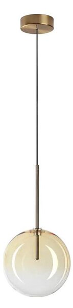 Ideal Lux - LED Пендел EQUINOXE 1xG4/2W/230V Ø 20 см месинг/опушен