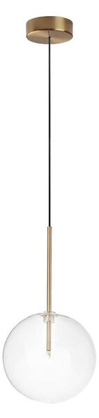 Ideal Lux - LED Пендел EQUINOXE 1xG4/2W/230V Ø 20 см месинг/прозрачен