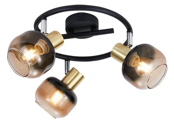 Prezent 27515 - Спот PEGAS 3xE14/40W/230V черен/опушен