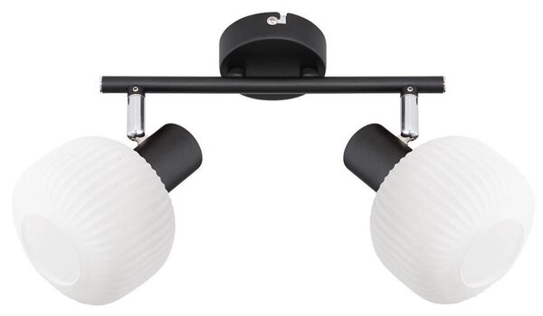 Prezent 27520 - Спот ARYA 2xE14/40W/230V черен/бял