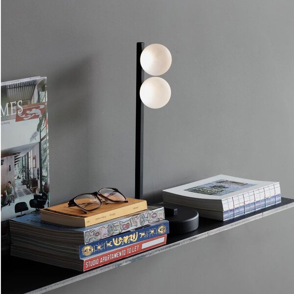 Ideal Lux - LED Настолна лампа PING PONG 2xLED/3W/230V CRI 90 черен