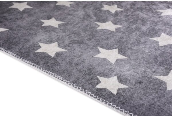 Сив детски килим подходящ за пране 80x120 cm Shining Stars – Vitaus