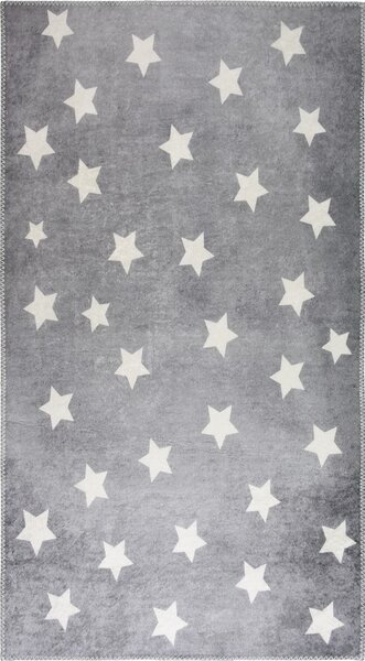 Сив детски килим подходящ за пране 80x120 cm Shining Stars – Vitaus