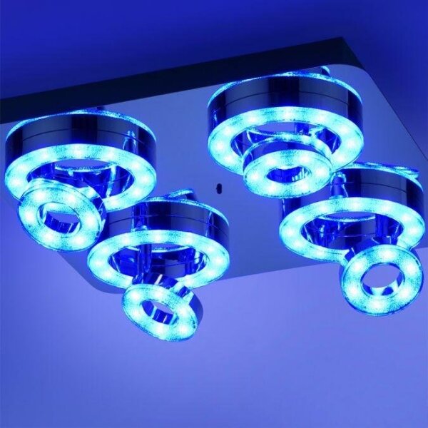 JUST LIGHT. 14662-17 - LED RGBW Димируем спот TIM 4xLED/5,9/230V + д.у
