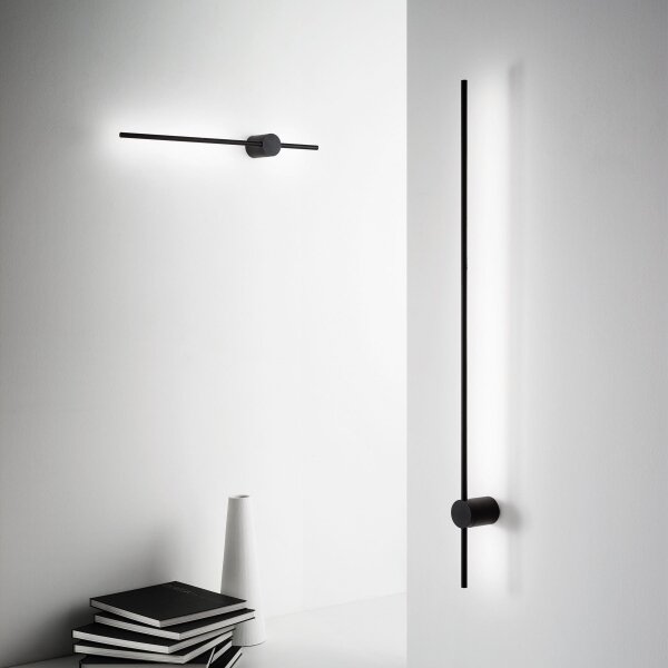 Ideal Lux - LED аплик ESSENCE LED/12W/230V 4000K 70 см CRI 90 черен
