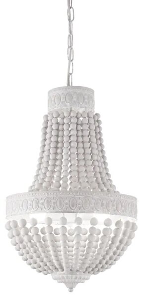 Ideal Lux - Пендел MONET 5xE14/40W/230V Ø 40 см коноп/бял