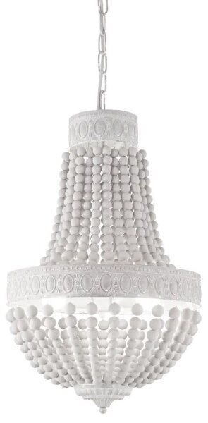 Ideal Lux - Пендел MONET 6xE14/40W/230V Ø 50 см коноп/бял