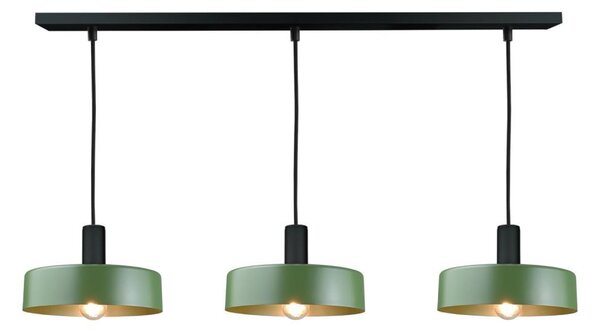 Пендел HAKI 3xE27/60W/230V зелен/черен