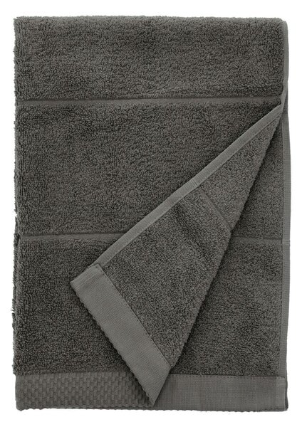 Тъмносива памучна кърпа от тери 50x100 cm Line – Södahl