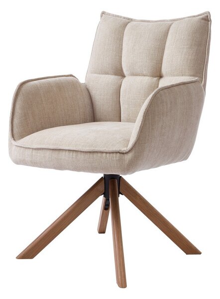Кремави тапицирани трапезни столове в комплект 2 бр. Marilla – Unique Furniture