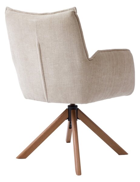 Кремави тапицирани трапезни столове в комплект 2 бр. Marilla – Unique Furniture