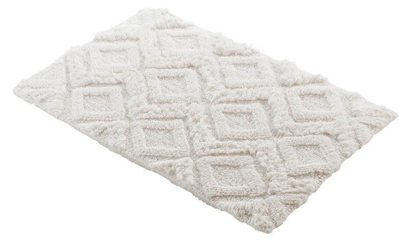 Бял килим за баня 50x80 cm Ikatis – douceur d'intérieur