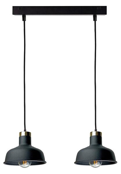 Пендел HEBE 2xE27/60W/230V черен