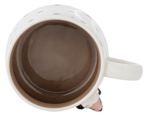 Бяла керамична детска чаша за какао 370 ml Dolly – Bloomingville Mini