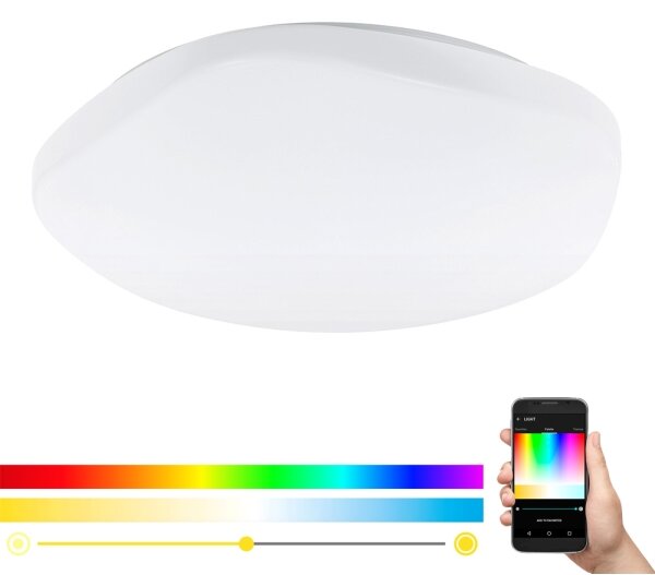Eglo 97921 - LED RGB димируемо таванно осветително тяло TOTARI-C LED/34W/230V + дистанционно управление