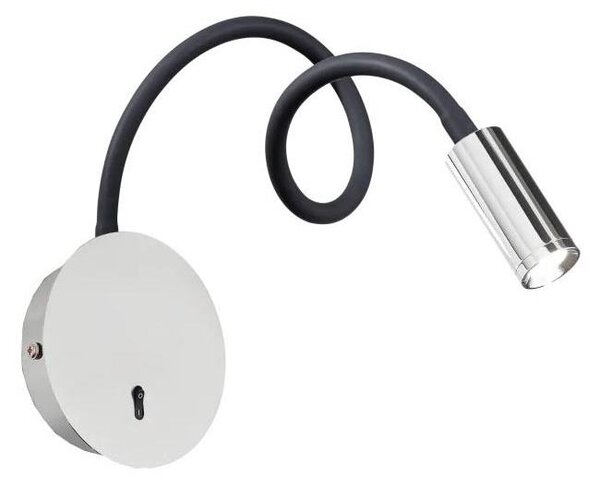 Ideal Lux - LED Гъвкава малка лампа FOCUS LED/3,5W/230V CRI 90 сив/лъскав хром