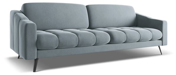Светлосин кадифен диван 238 cm Nalu – Makamii