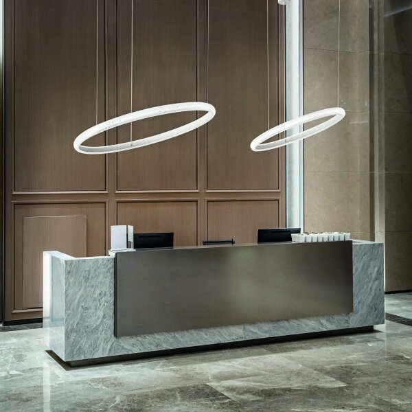 Ideal Lux - LED Пендел MIRACLE LED/25W/230V Ø 40 см CRI 90 матов хром