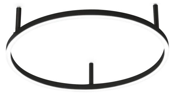 Ideal Lux - LED таванно осветително тяло ORACLE SLIM LED/29W/230V 4000K Ø 50 см черно