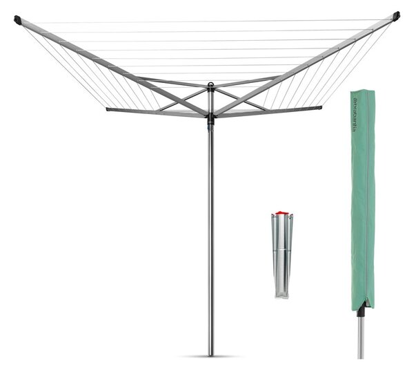 Градинска сушилня за дрехи в сребрист цвят 50 m Topspinner – Brabantia
