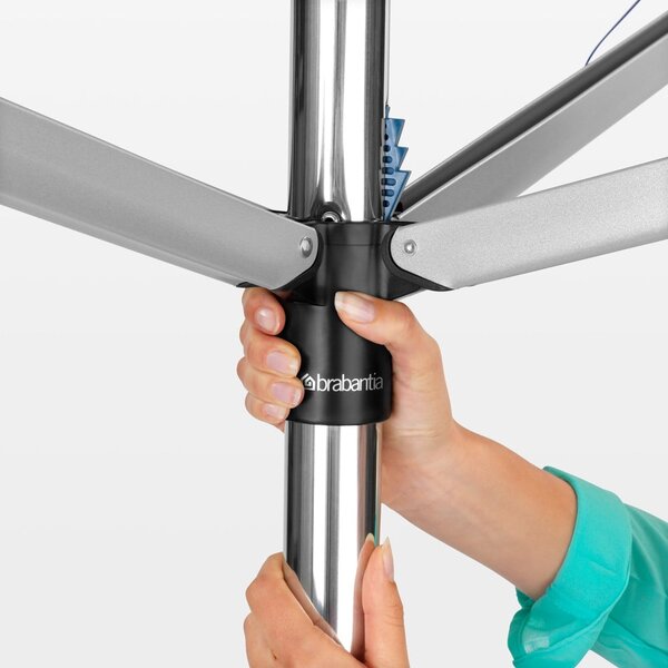 Градинска сушилня за дрехи в сребрист цвят 50 m Topspinner – Brabantia