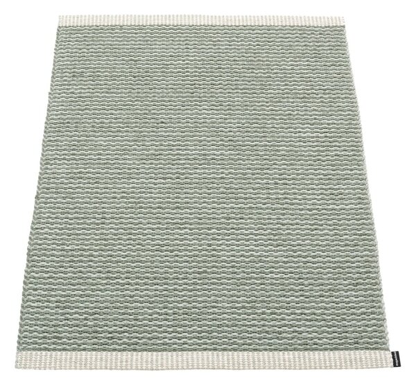Светлозелен килим за открито и закрито 60x85 cm Mono Sage Army – Pappelina