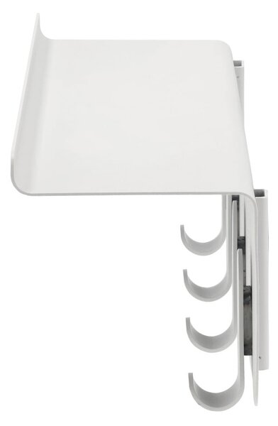Светлосива стоманена стенна закачалка с рафт 11,5 cm A-Hallway – Zone