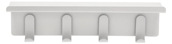 Светлосива стоманена стенна закачалка с рафт 11,5 cm A-Hallway – Zone
