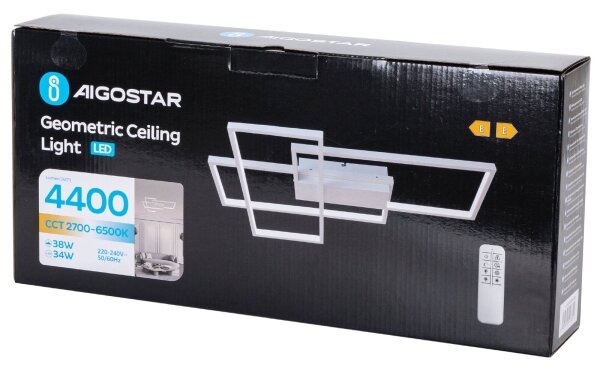 Aigostar - LED Димируем плафон LED/38W/230V 2700-6500K + д.у