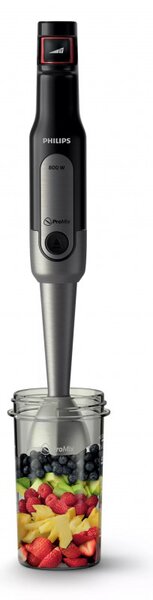 Пасатор Philips Viva Collection HR2652/90, 800 W, 500 мл, Неръждаема стомана, Потопяем, ProMix, SpeedTouch, Черен