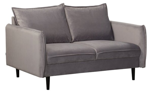 Сив кадифен диван 138 cm Juli – Ropez