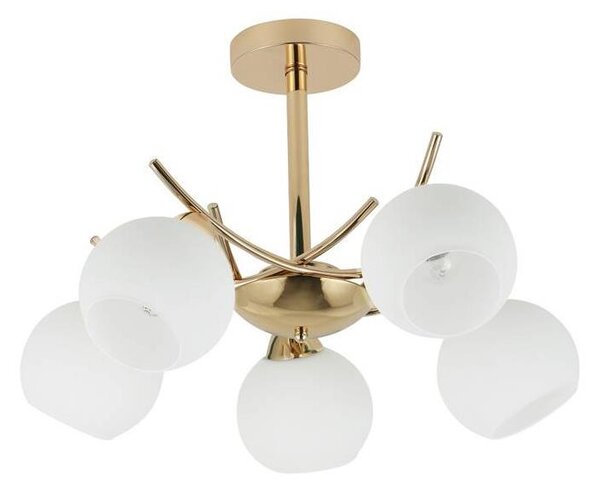 Висящ полилей AMOS 5xE27/40W/230V златист