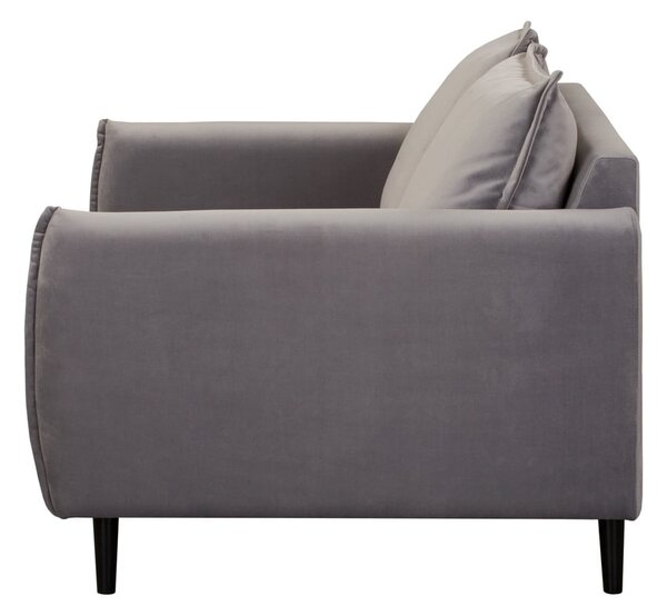 Сив кадифен диван 138 cm Juli – Ropez