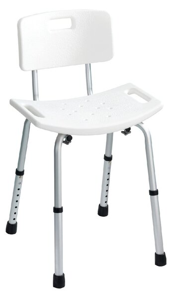 Табуретка за душ с облегалка, 54 x 49 cm Wenko Stool With Back