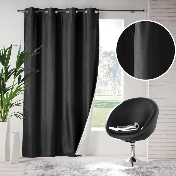 Черно термо перде 140x260 cm Icemount – douceur d'intérieur