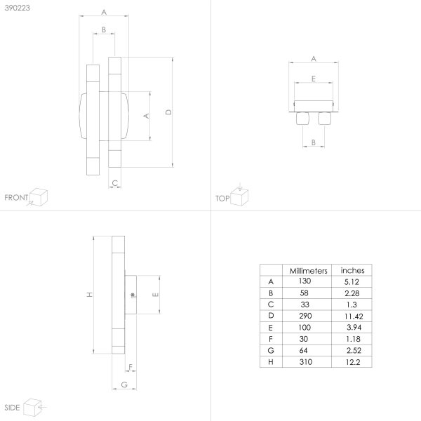 Eglo 390223 - LED аплик ESTANTERIOS 4xLED/3,3W/230V 3000K