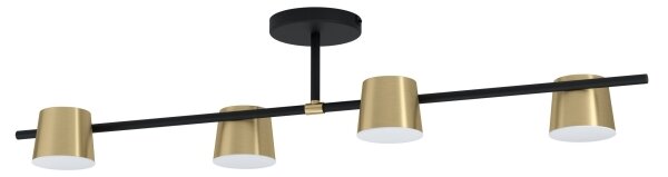 Eglo 39984 - LED Полилей за повърхностен монтаж ALTAMIRA 4xGU10/4,6W/230V 3000K златист