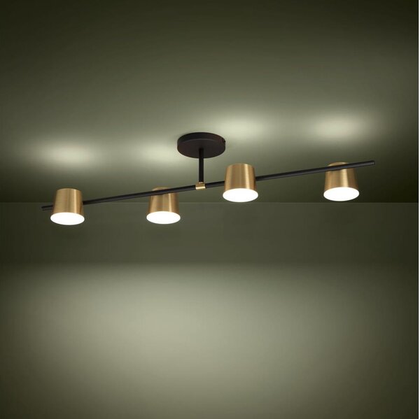 Eglo 39984 - LED Полилей за повърхностен монтаж ALTAMIRA 4xGU10/4,6W/230V 3000K златист