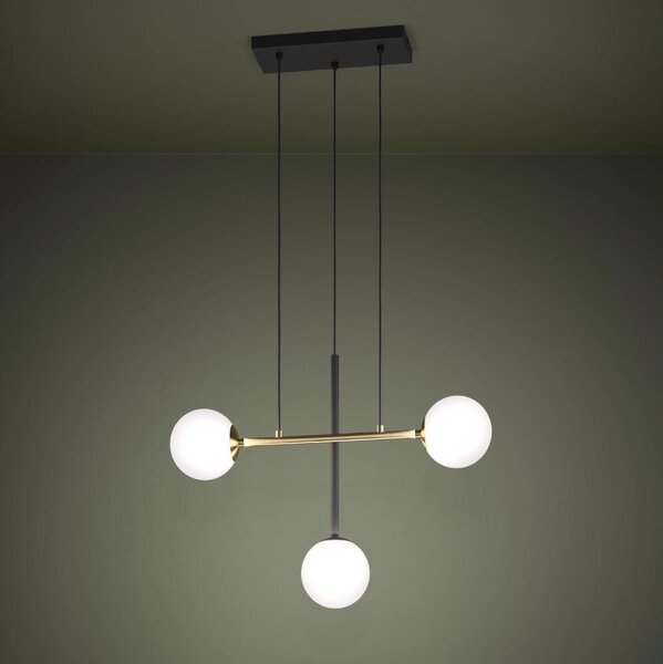 Eglo 390177 - Пендел PAZ 3xE14/40W/230V златист/черен