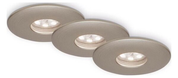 Briloner 7240-032 -К-кт 3xLED Лампа за вграждане в баня ATTACH LED/1,8W/230V IP44 матов хром