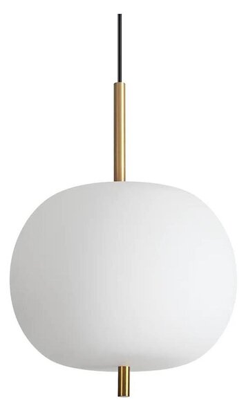 Ideal Lux - LED Пендел UMILE LED/20W/230V Ø 30 см CRI 90 месинг/бял
