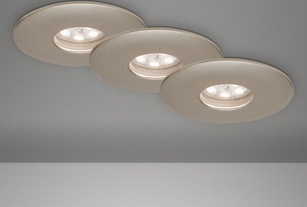 Briloner 7240-032 -К-кт 3xLED Лампа за вграждане в баня ATTACH LED/1,8W/230V IP44 матов хром