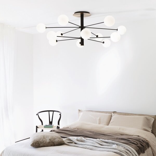 Ideal Lux - LED Полилей COSMOPOLITAN 12xG9/3W/230V Ø 145 см черен