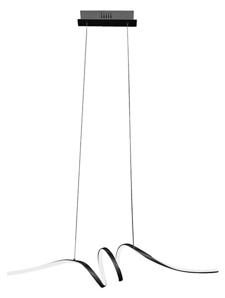 LED Пендел LOOP LED/28W/230V черен