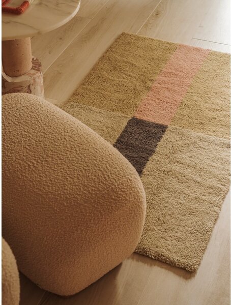 Ръчно изработен вълнен килим 80x140 cm Chroma Dusty Pink – Lorena Canals