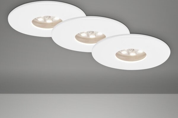 Briloner 7240-036 -К-кт 3xLED Лампа за вграждане в баня ATTACH LED/1,8W/230V IP44 бял