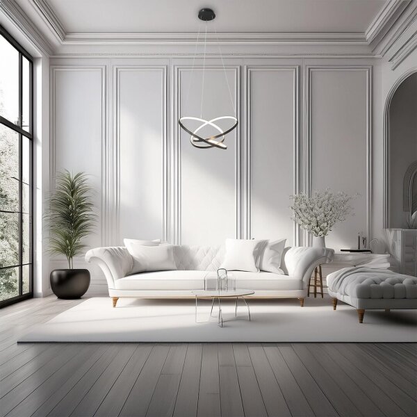 LED Пендел EMPOLI LED/55W/230V черен