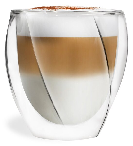 Чаши за капучино с двойни дъна в комплект от 2 бр. 250 ml Cristallo – Vialli Design