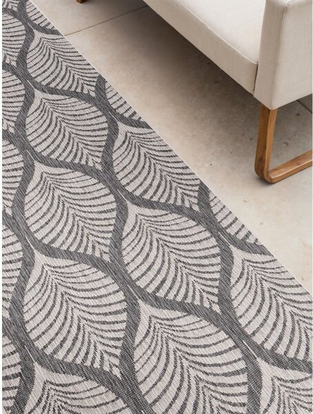 Пътека за открито и закрито в цвят слонова кост и сиво 80x250 cm Duet Liora – NORTHRUGS