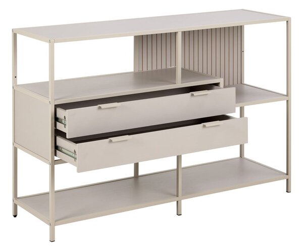 Сива библиотека 114x78x35 cm Seaford – Actona